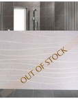 Stone Bath Mat in Grey Wave - Free Fast Delivery!