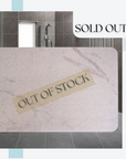 50% off Stone Bath Mat in Grey marble - Free Fast Delivery!