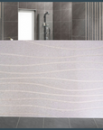 Stone Bath Mat  in Grey Wave - Free Fast Delivery!