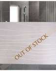 Stone Bath Mat  in Grey Wave - Free Fast Delivery!